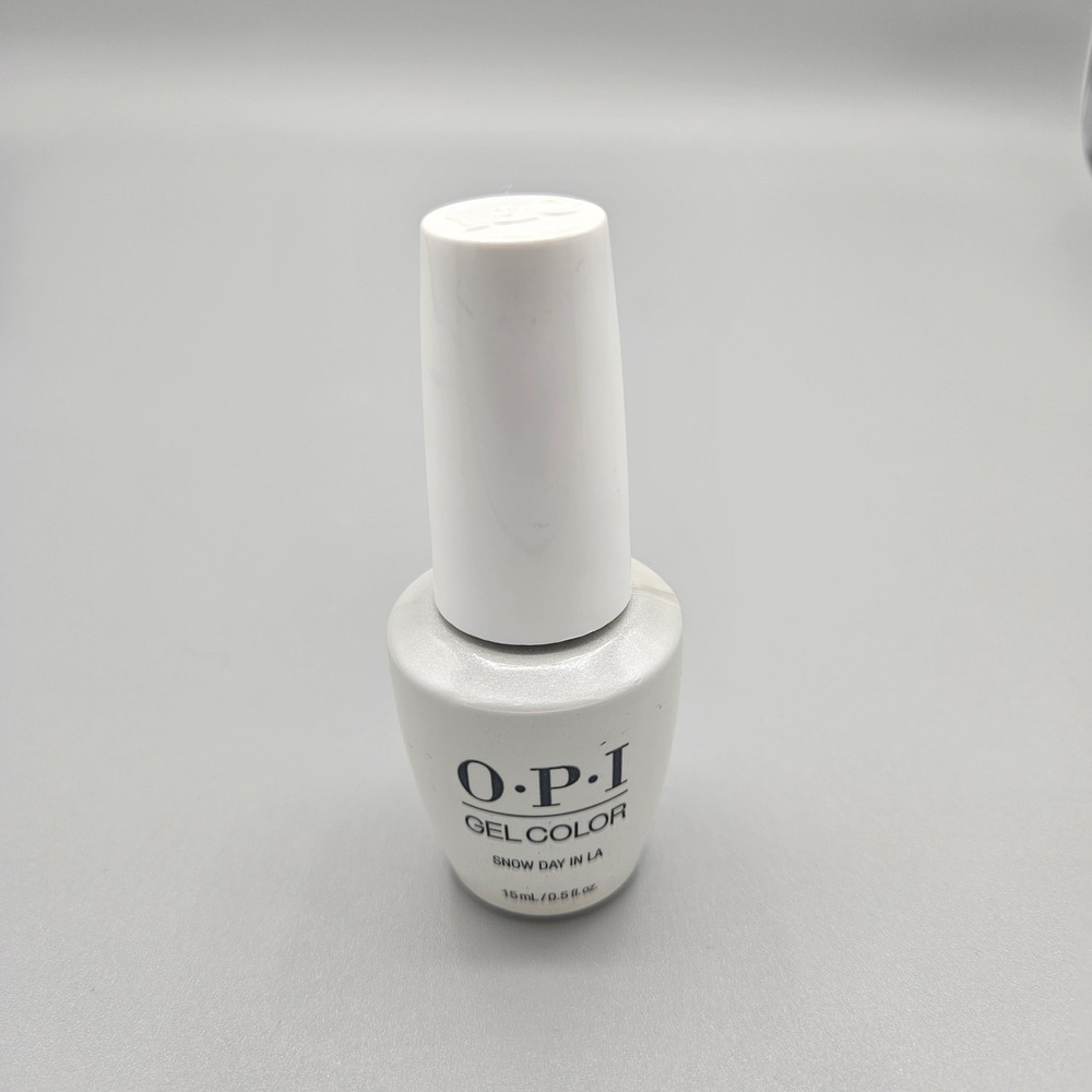 OPI GelColor Snow Day in LA HPN01 White Shimmer Soak-Off Gel Polish 15ml 0.5oz‎